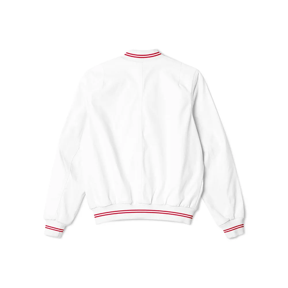 Cincinnati Reds White Bomber Jacket – Lightweight Outerwear with Classic Team Logo