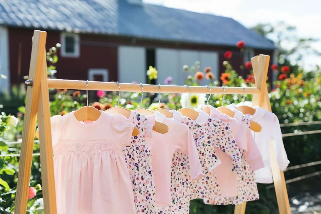 Clementine Peach Floral Smocked Dress w/Bloomer