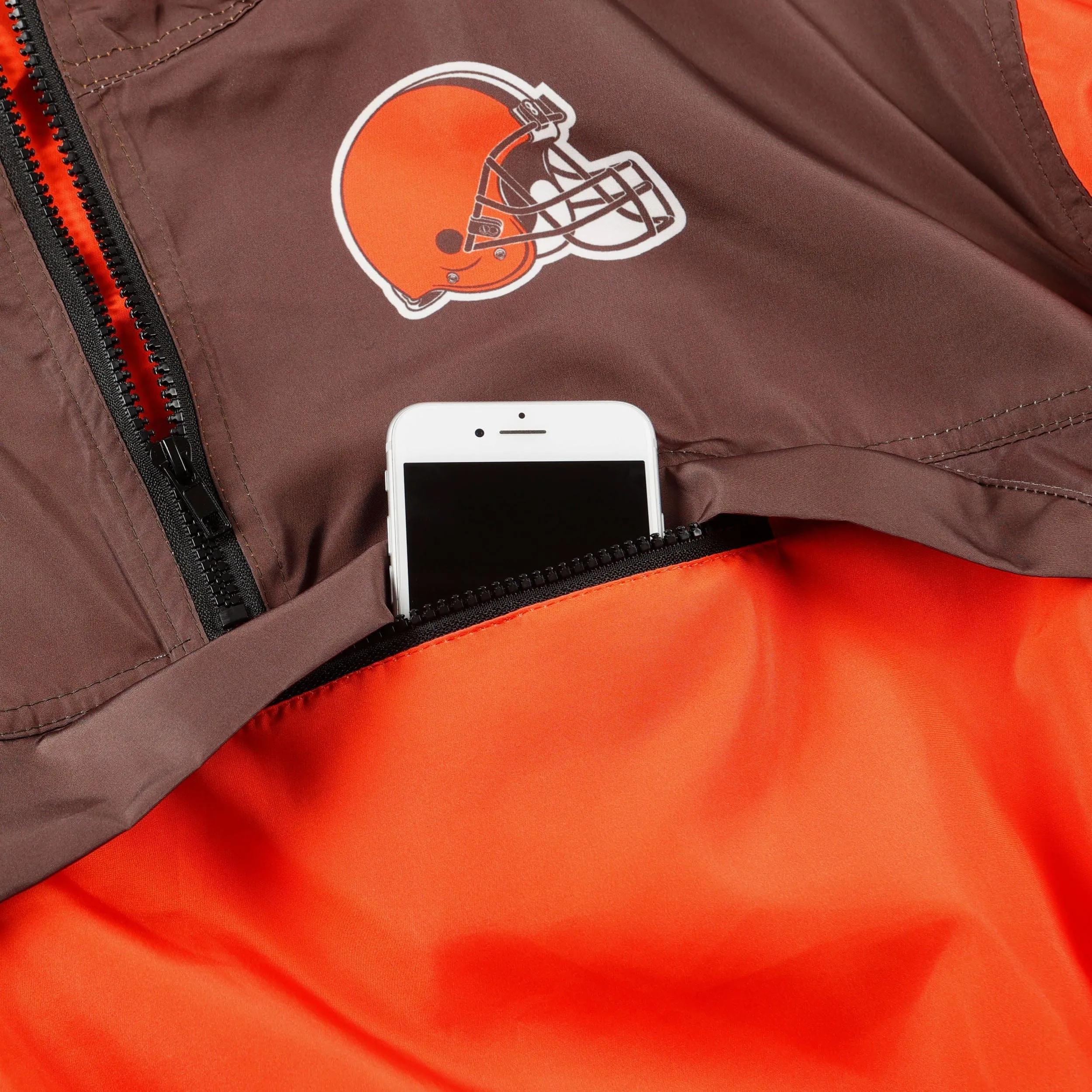 Cleveland Browns Womens Winning Play Windbreaker