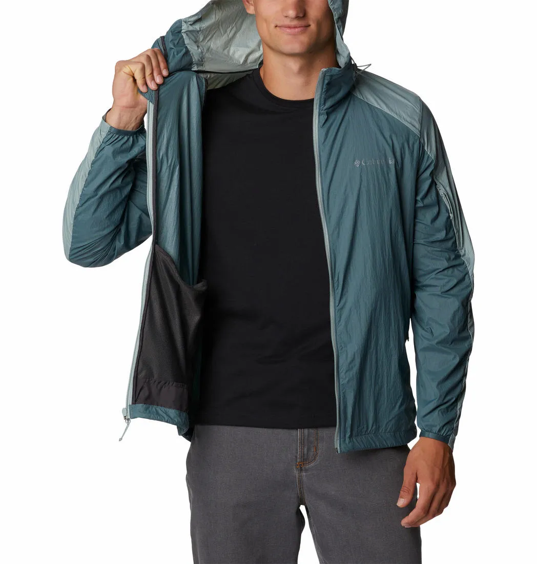 Columbia Men Green Loop Trail Windbreaker Rain Jacket