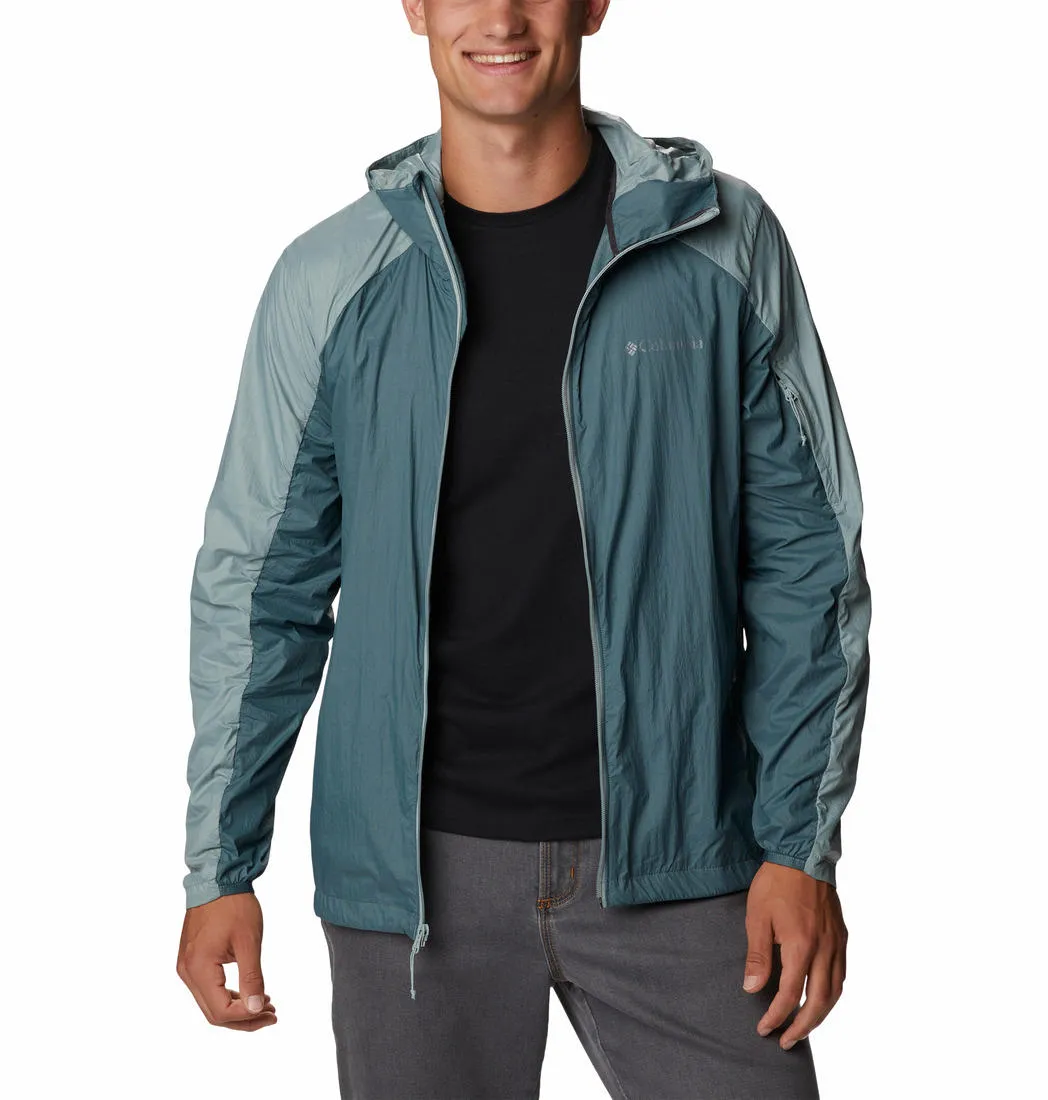 Columbia Men Green Loop Trail Windbreaker Rain Jacket