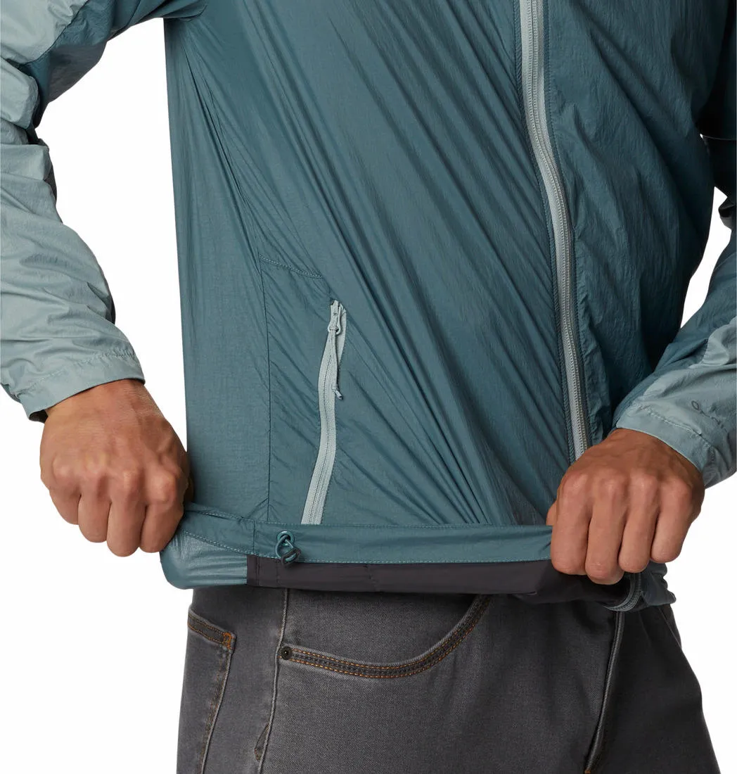 Columbia Men Green Loop Trail Windbreaker Rain Jacket
