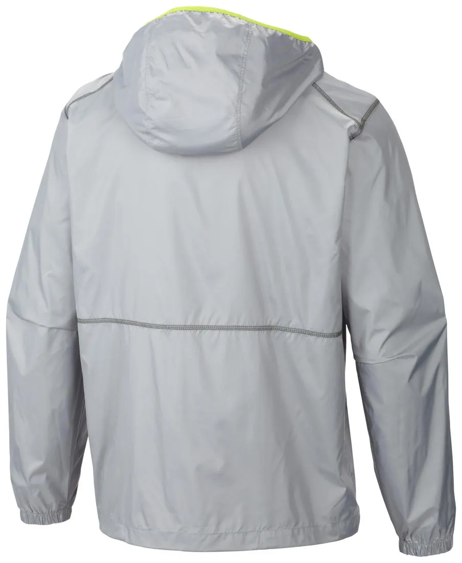 Columbia Men Grey Flash Forward Windbreaker Rain Jacket