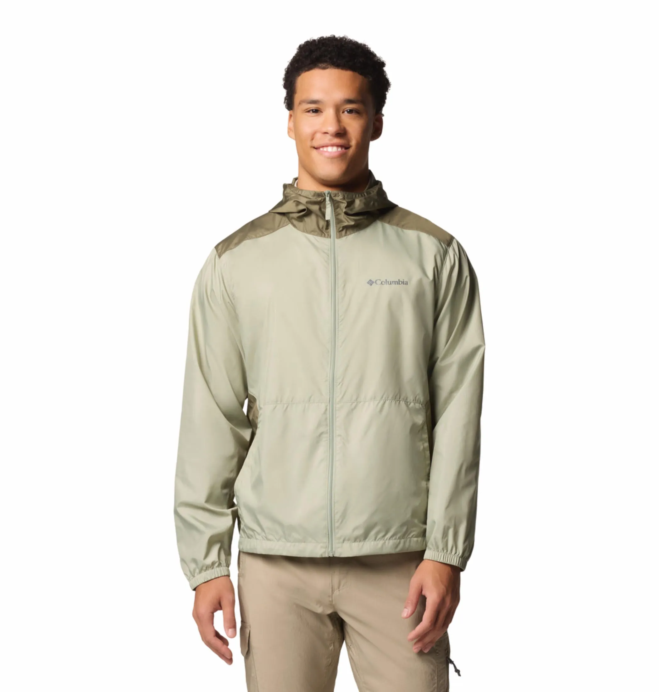 Columbia Mens Green Omni-Shield Flashback II Wind and Water Resistant Jacket