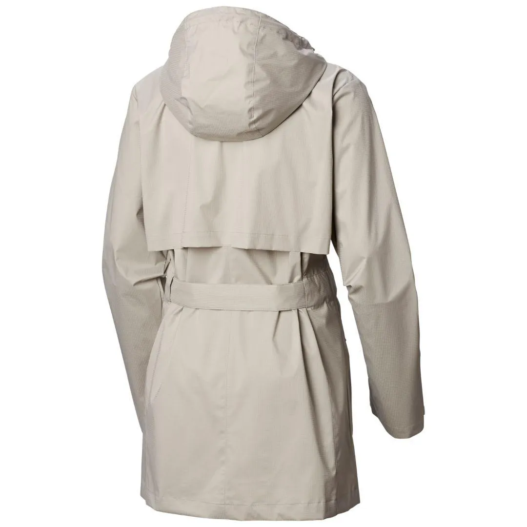 Columbia Women Grey Pardon My Trench Rain Jacket