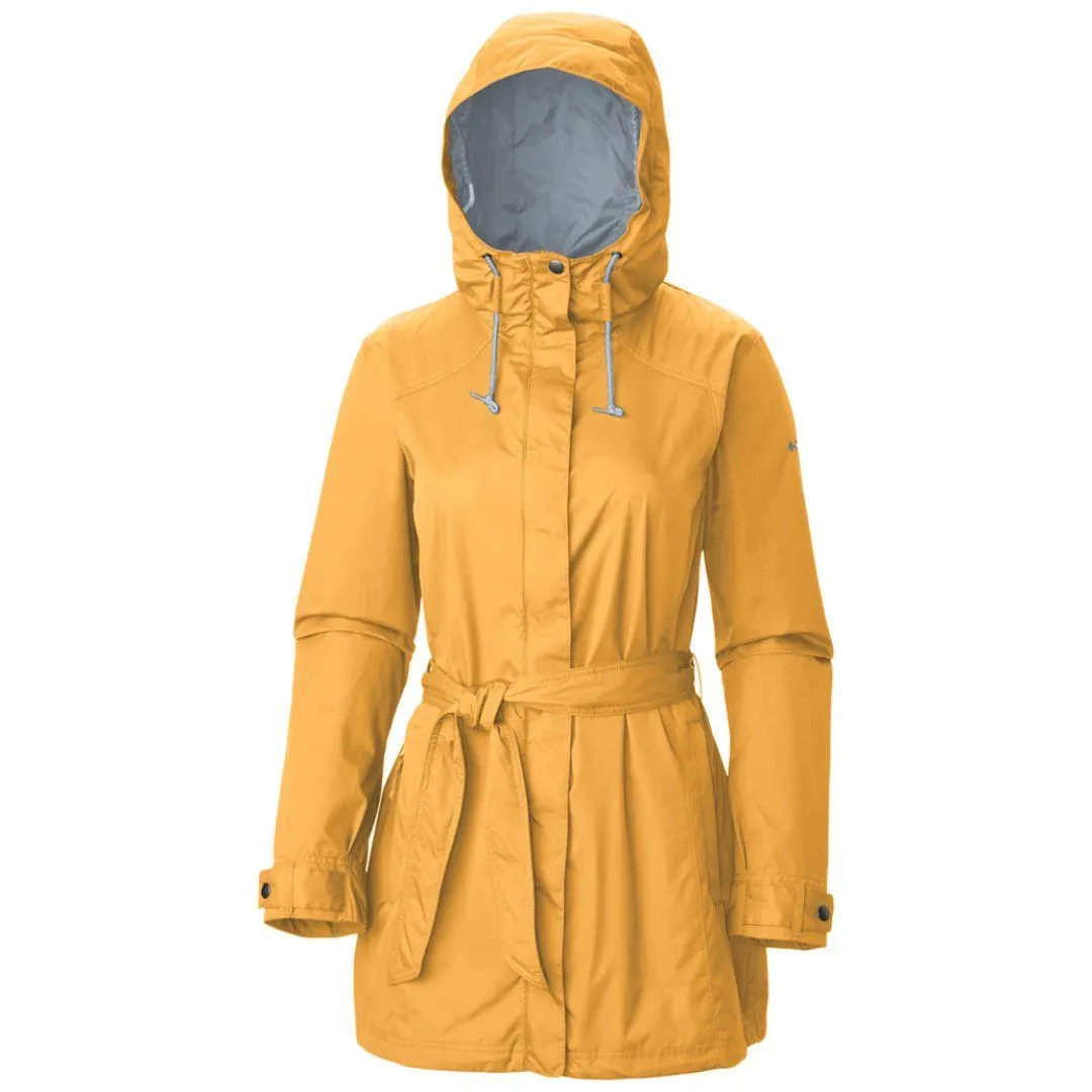 Columbia Women Yellow Pardon My Trench Rain Jacket