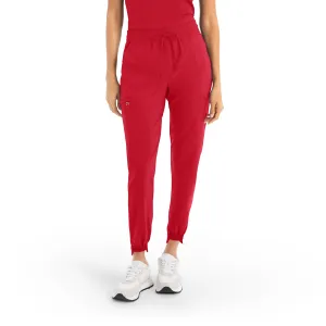 CRFT WB415 Women's Jogger Scrub Pants Racing Red