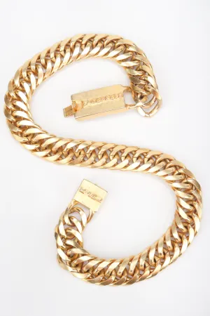 Curb Chain Logo Collar