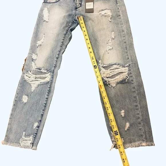 Denim CoLab Saltwater &amp; Song Distressed Avoca Skinnies Jeans #3A40 Size 11