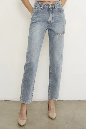 Denim Lab USA High Waist Straight Jeans