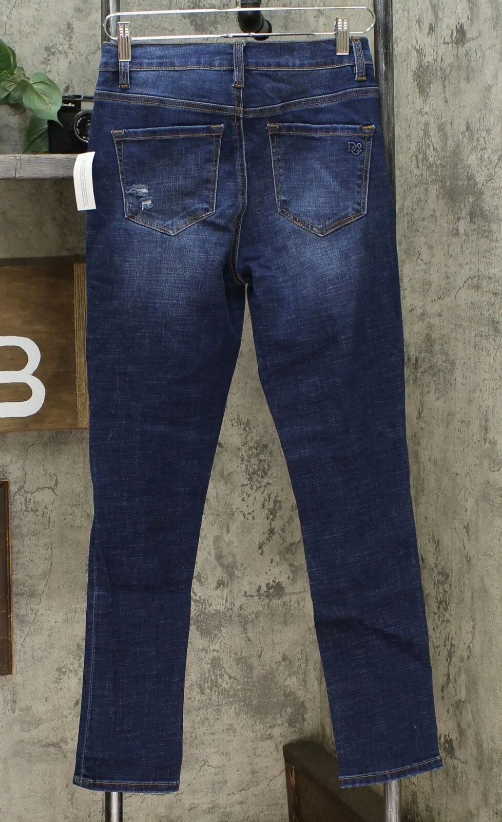 DG2 by Diane Gilman Women's Virtual Stretch Destructed Skinny Jeans