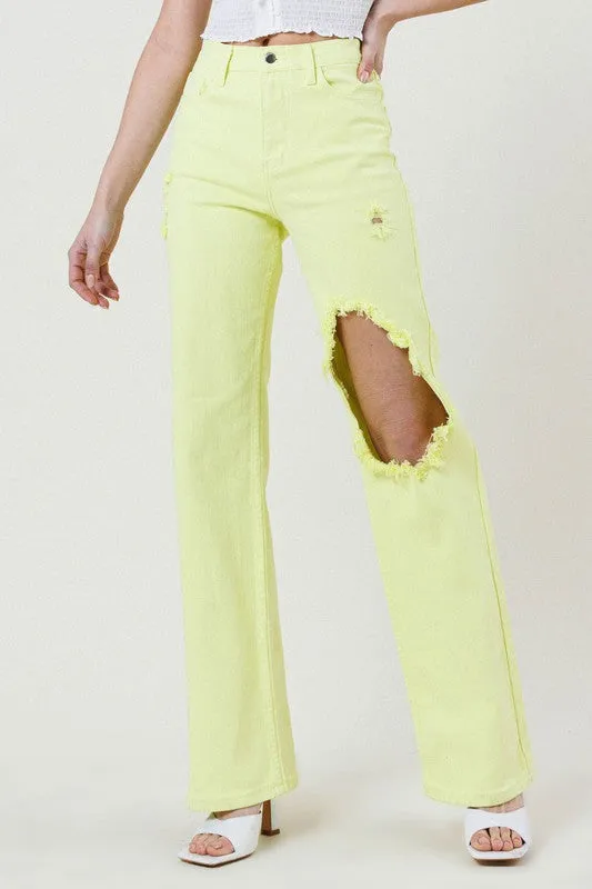 Distressed Cut Jeans