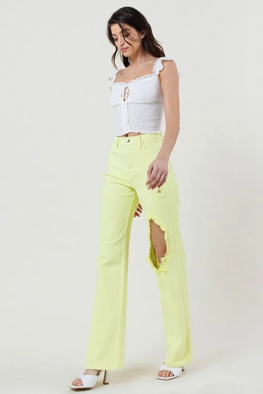 Distressed Cut Jeans