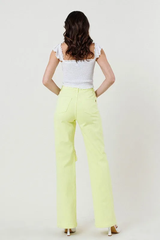 Distressed Cut Jeans