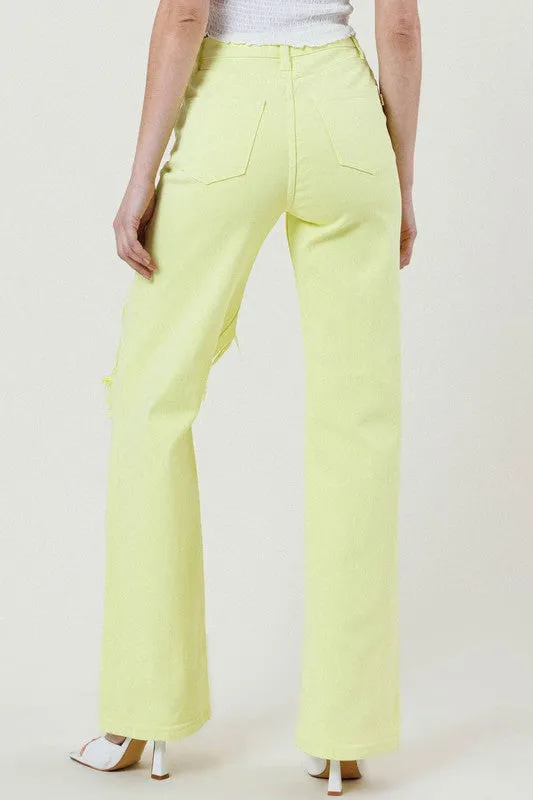 Distressed Cut Jeans