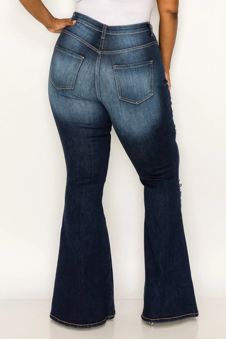 Distressed Jeans Dark Blue