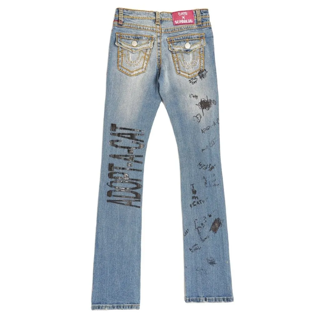 Distressed Kitty Jean