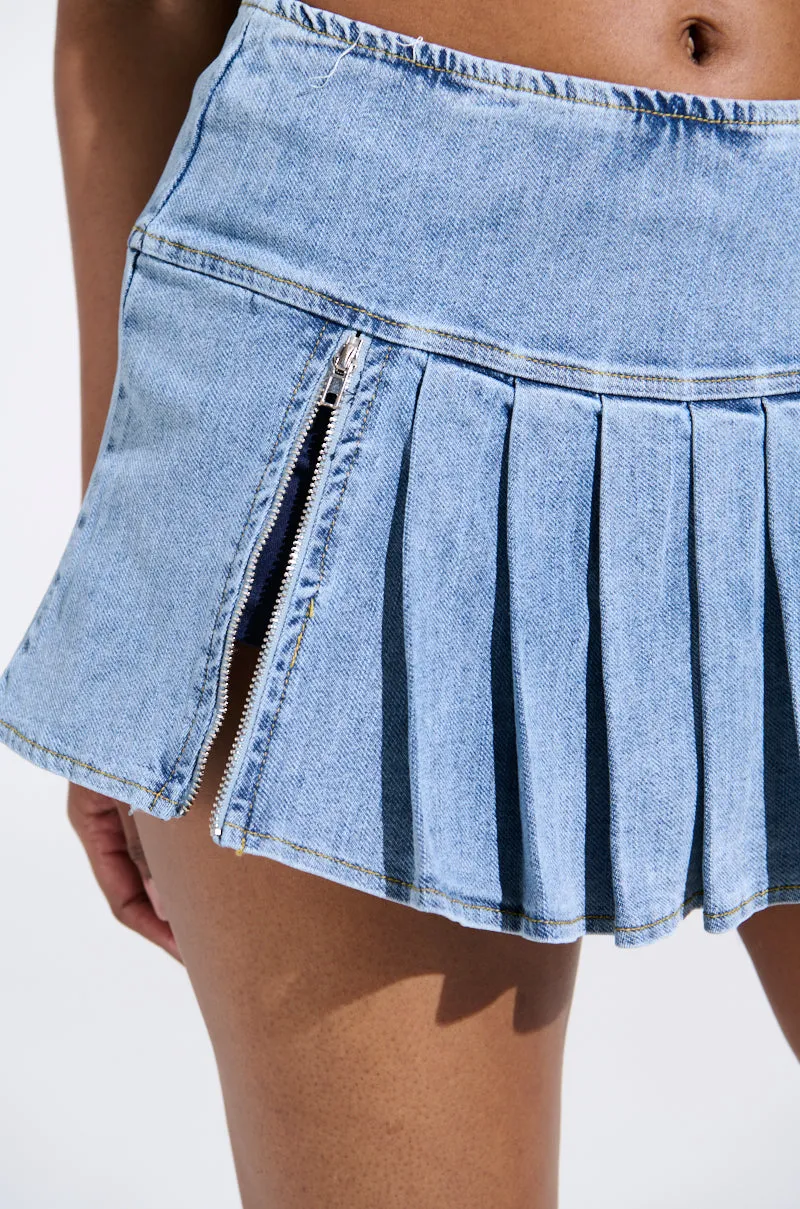 DIVA DENIM MINI SKIRT