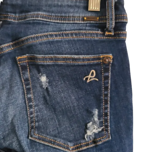 DL1961 Florence Instasculpt Buckley Distressed Skinny Jeans 2428 Women's Size 25