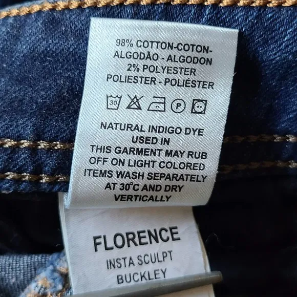DL1961 Florence Instasculpt Buckley Distressed Skinny Jeans 2428 Women's Size 25
