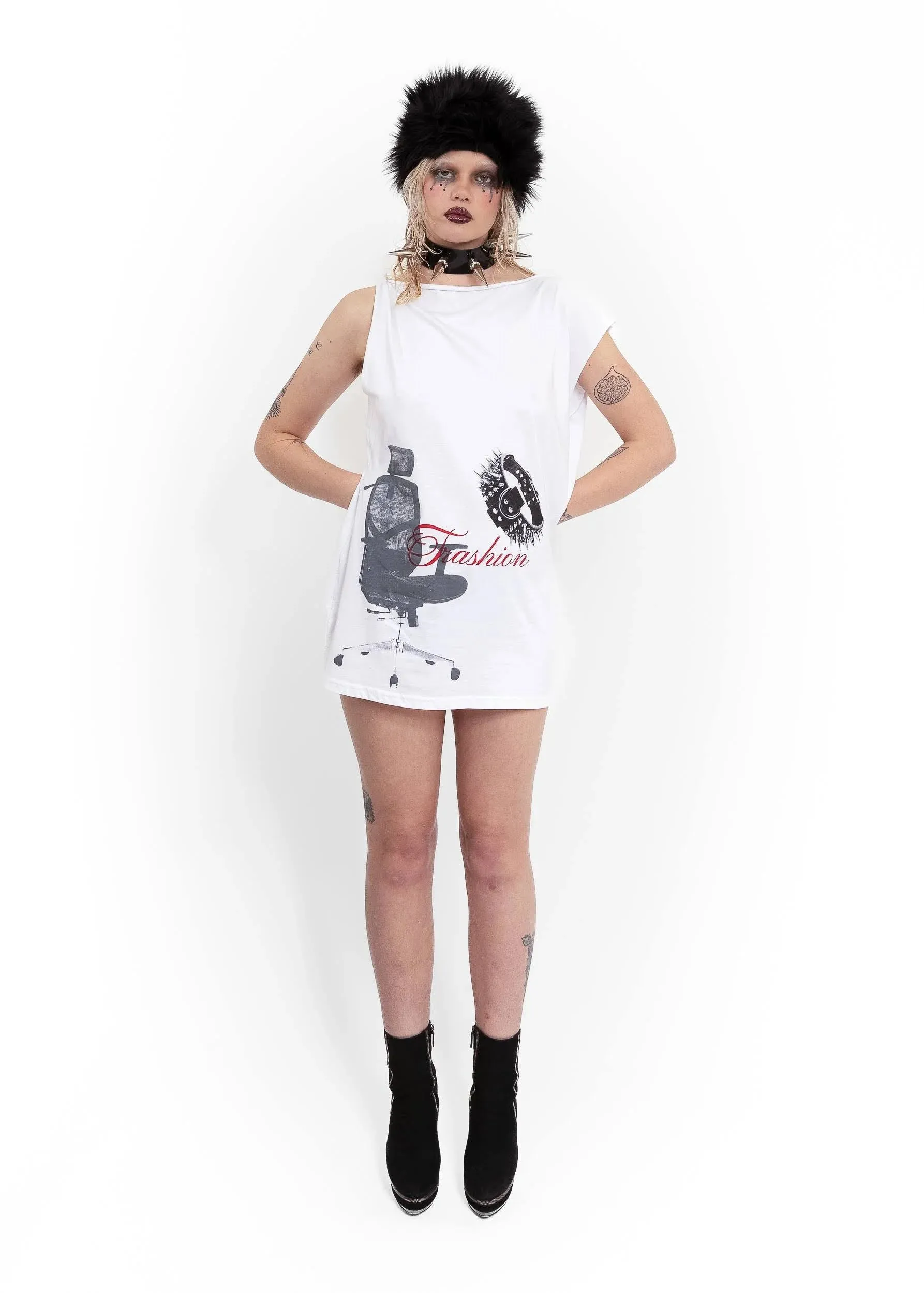 Dog with a home t-shirt dress #2