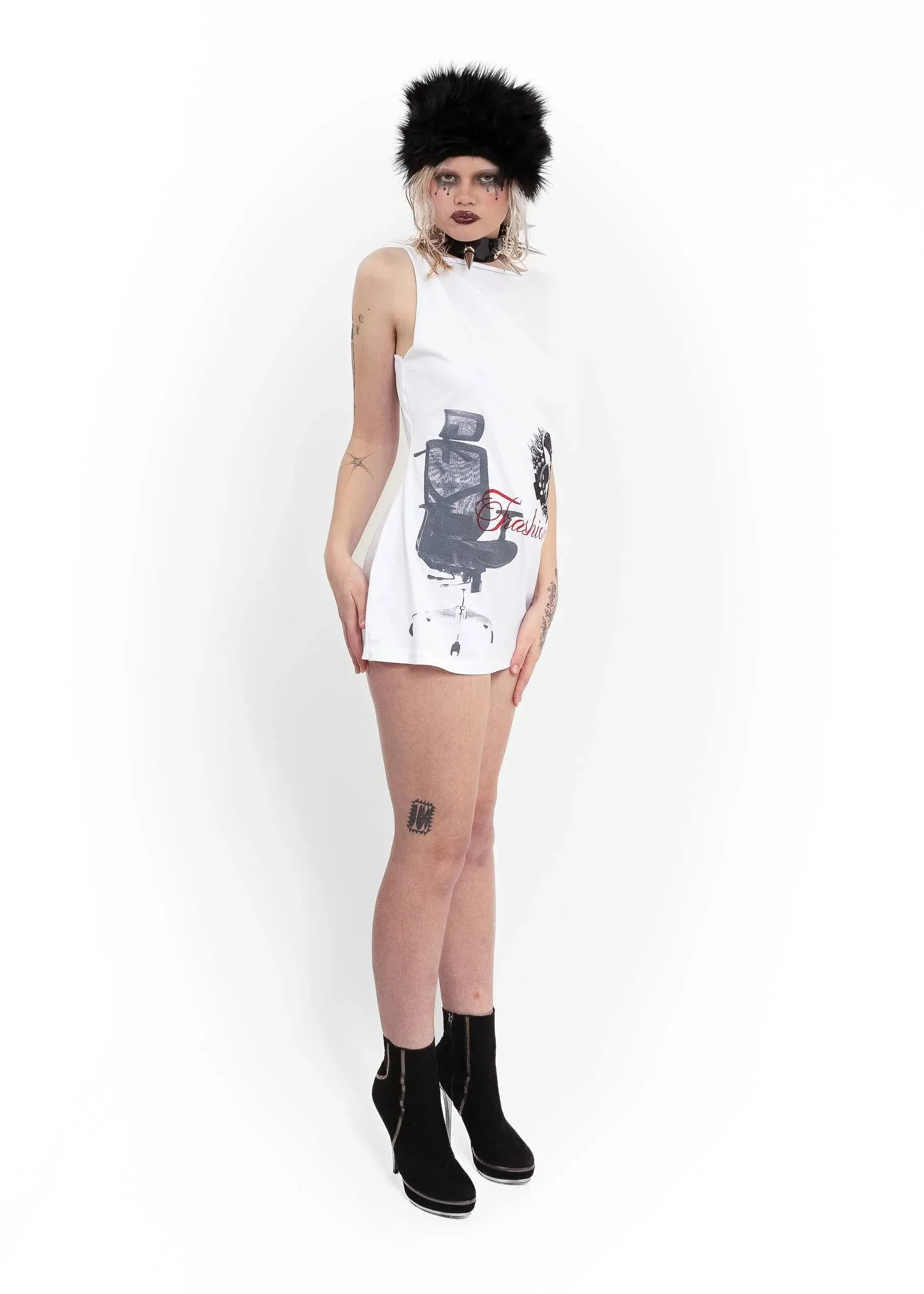 Dog with a home t-shirt dress #2