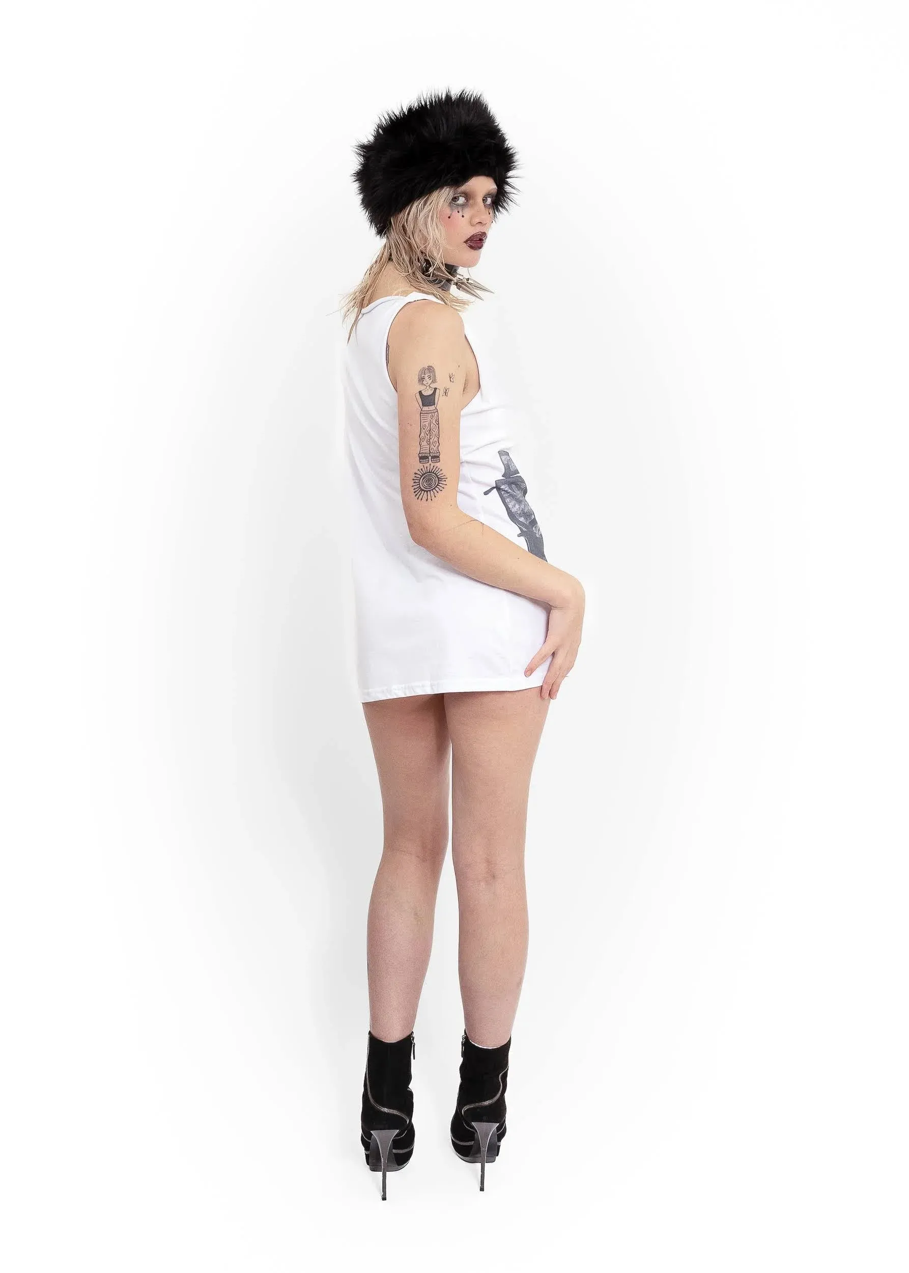 Dog with a home t-shirt dress #2