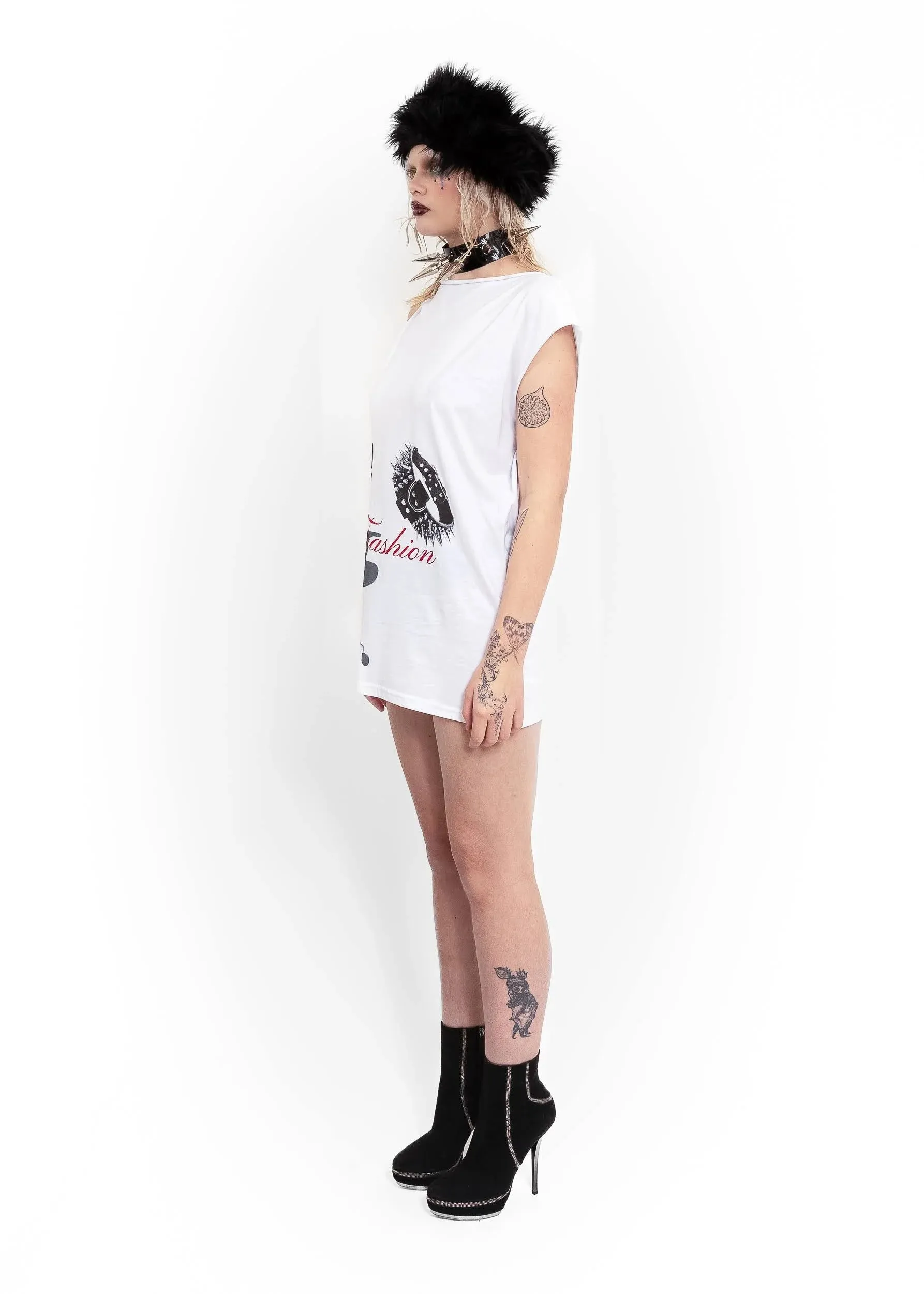 Dog with a home t-shirt dress #2