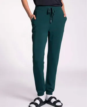 Drawstring Pockets Sweatpants Evergreen