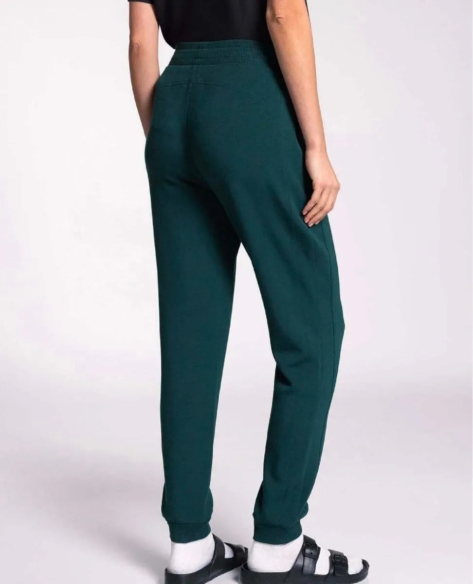 Drawstring Pockets Sweatpants Evergreen