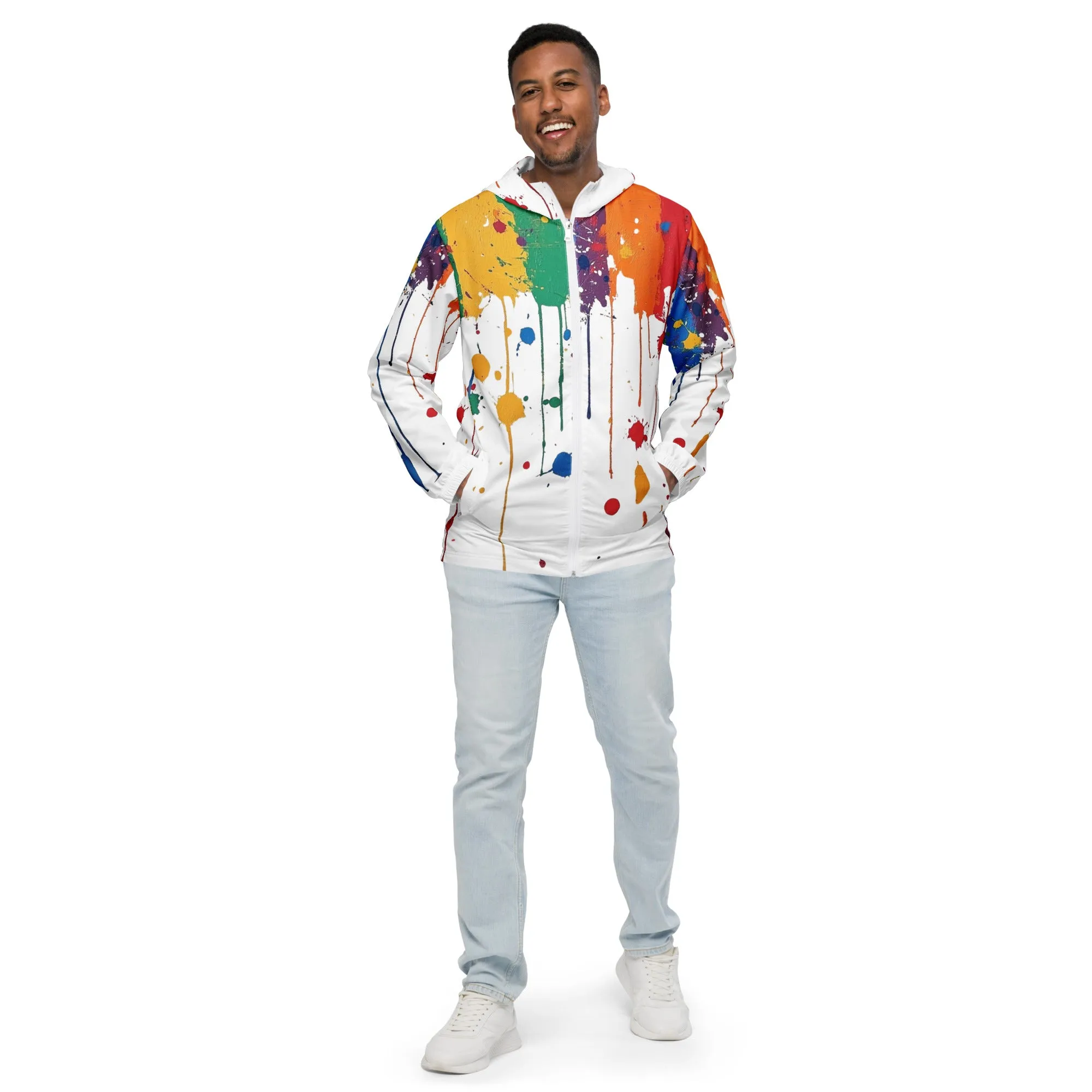 DUO MODERN "Electric Drip" Men’s windbreaker