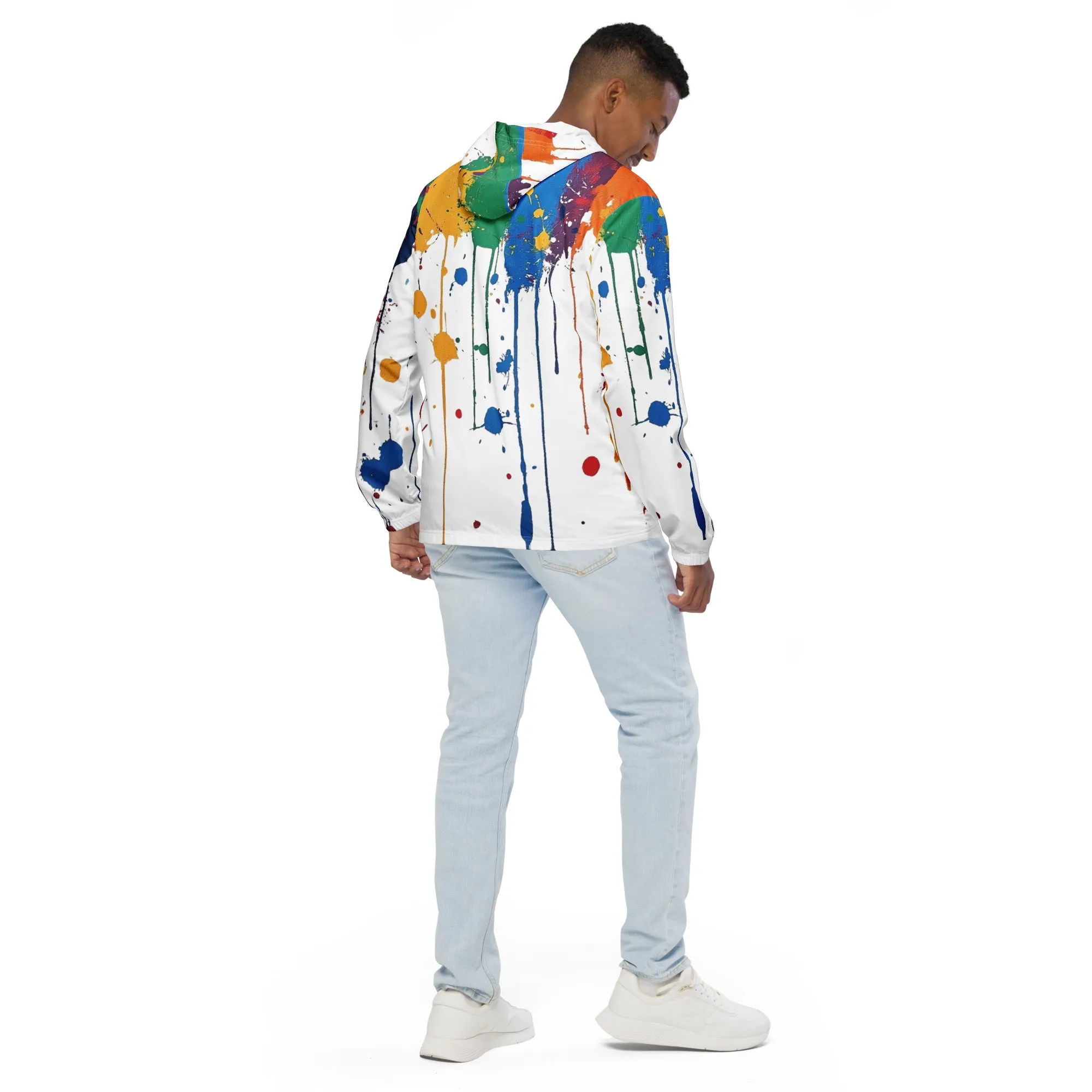 DUO MODERN "Electric Drip" Men’s windbreaker