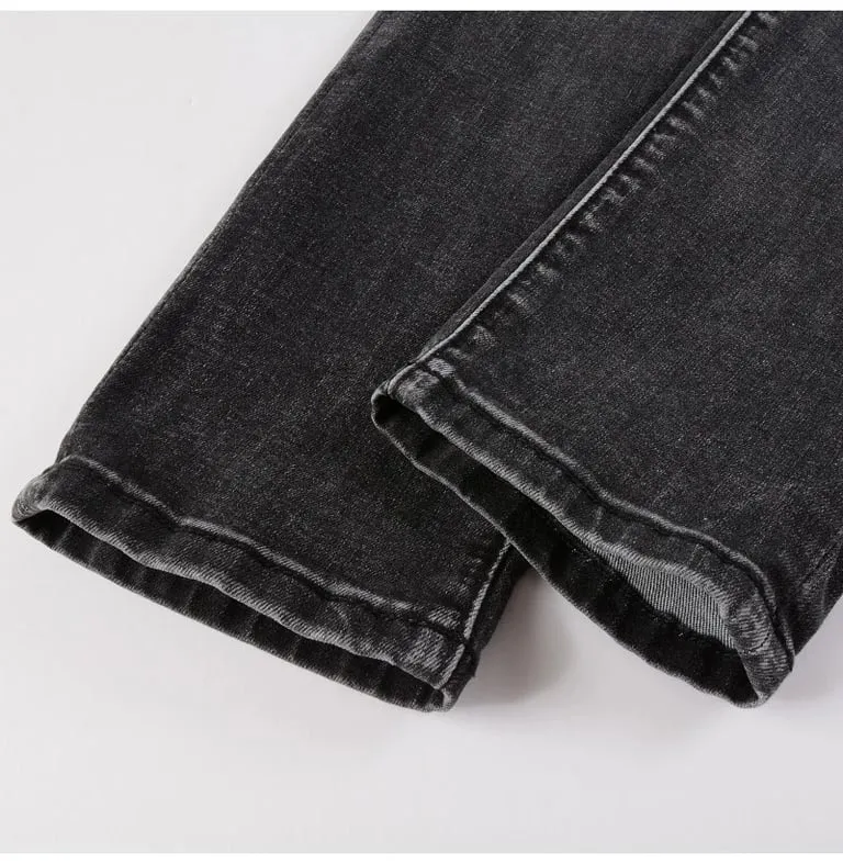 Dynamic Ripped Denim