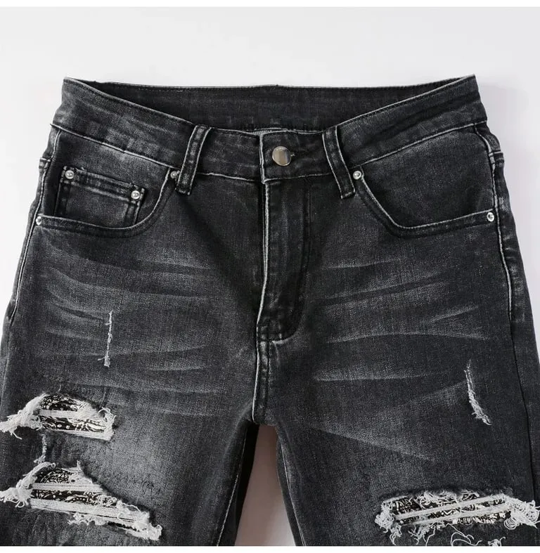 Dynamic Ripped Denim