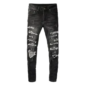 Dynamic Ripped Denim