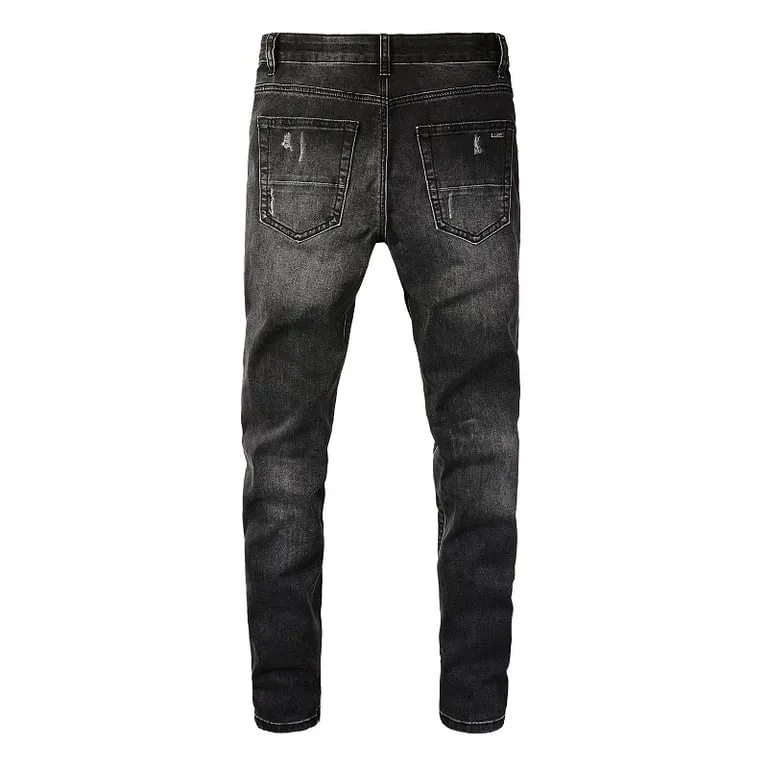 Dynamic Ripped Denim