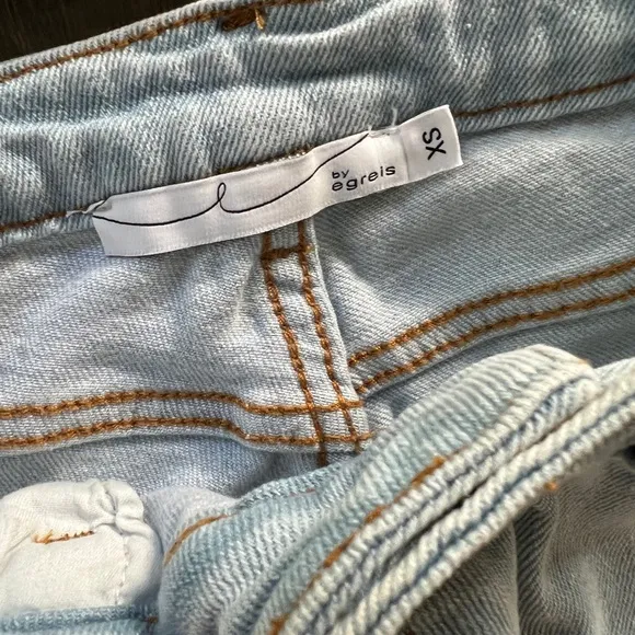 EGRIS distressed jeans never worn , no tag .