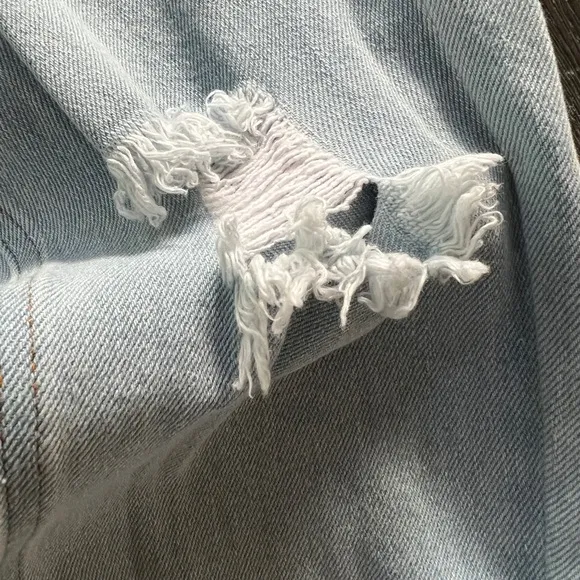 EGRIS distressed jeans never worn , no tag .