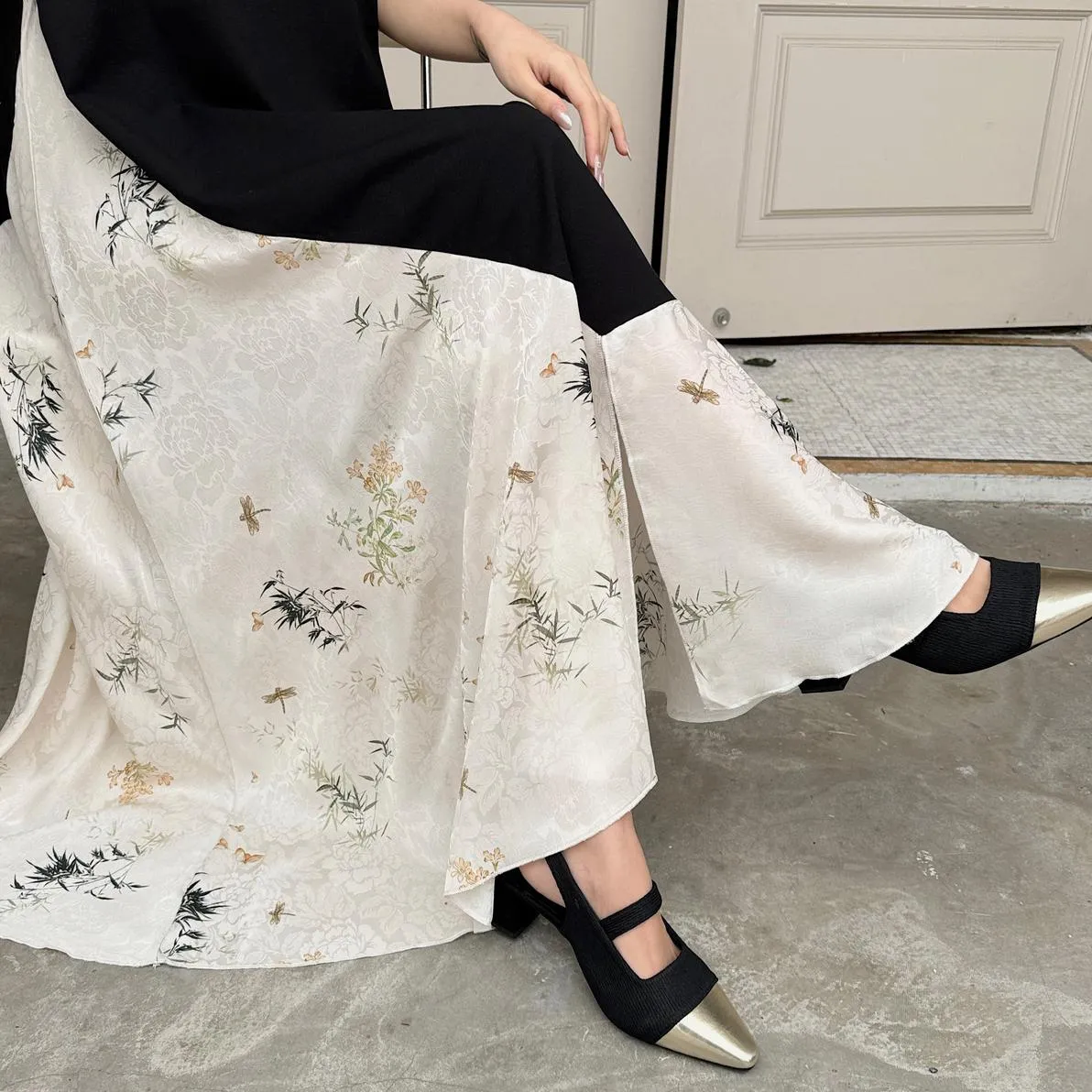 Elegant Faux Two-Piece T-Shirt Dress for Women