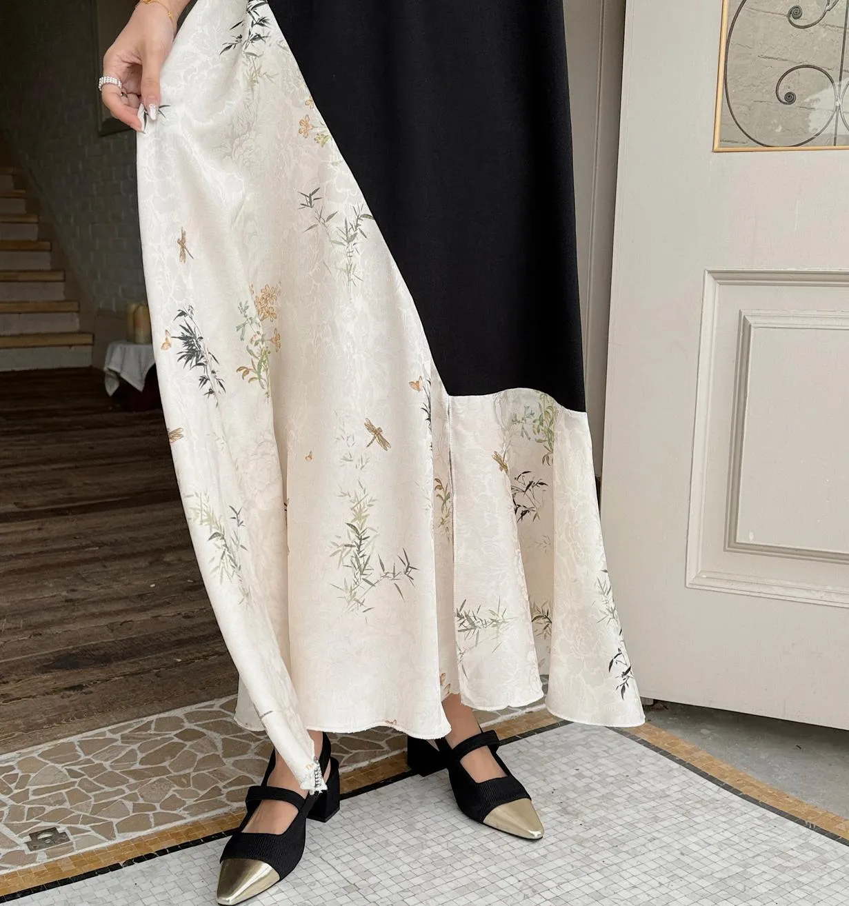 Elegant Faux Two-Piece T-Shirt Dress for Women