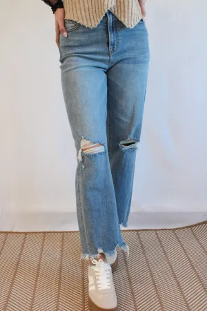 ELLA HIGH RISE WIDE STRAIGHT JEAN BY IVY & CO