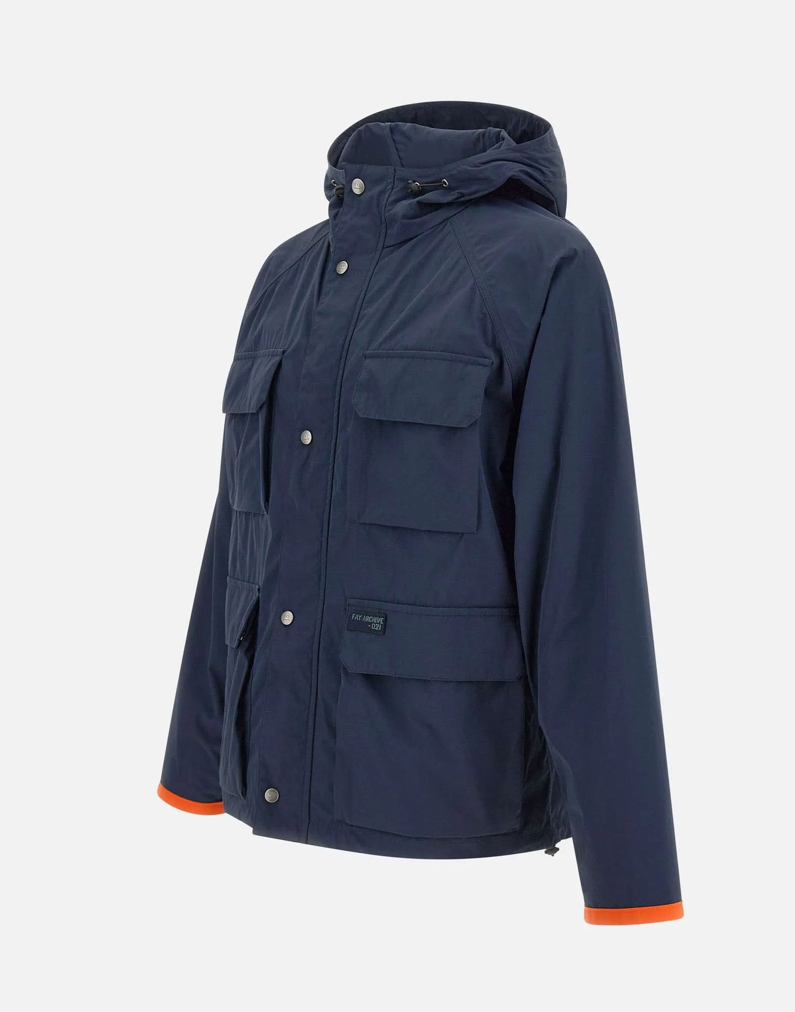 Fay Men's Blue Windbreaker Jacket