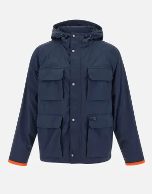 Fay Men's Blue Windbreaker Jacket