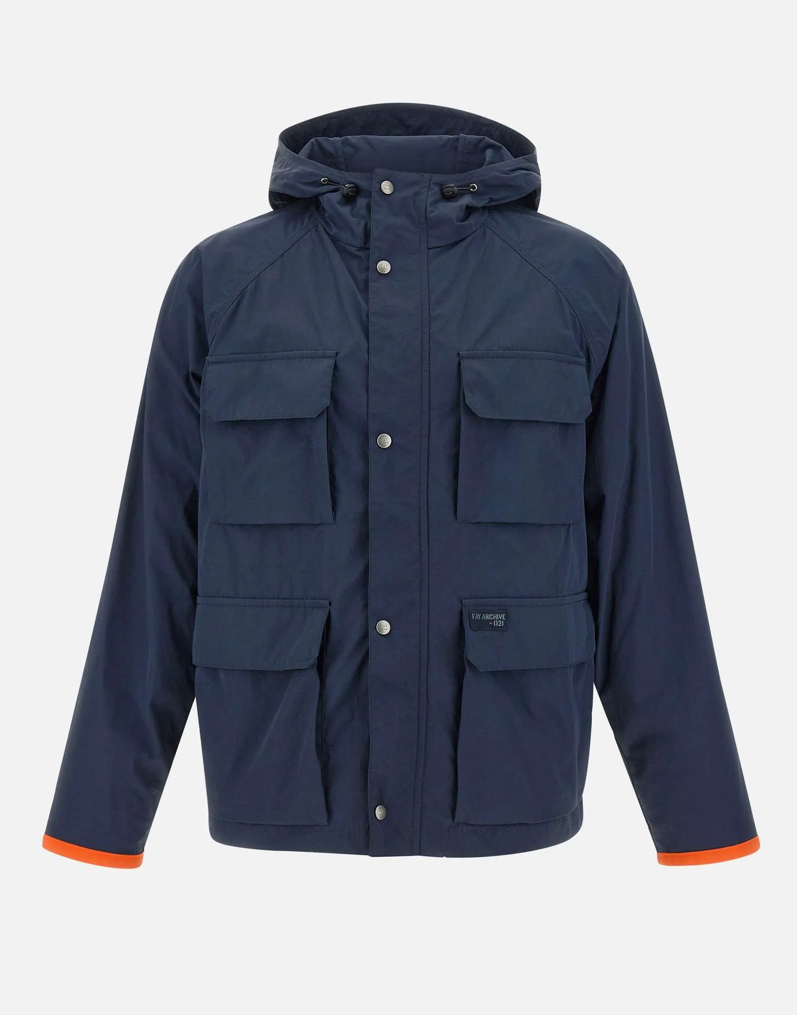 Fay Men's Blue Windbreaker Jacket