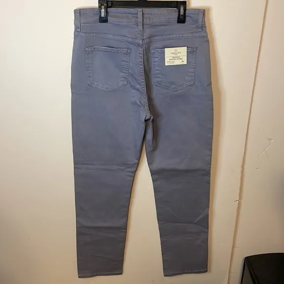 Fidelity Denim Size 26 Lavender Madison Vintage Thread Distressed Jeans NWT