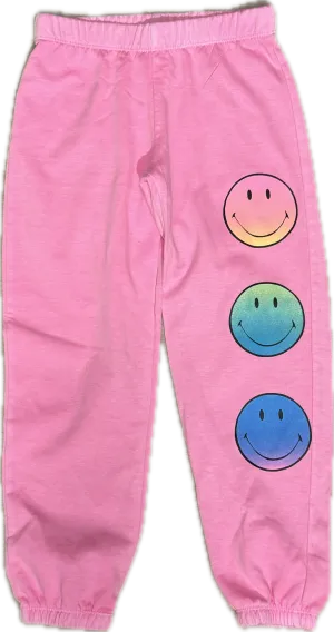 Firehouse-  TriSmiley Sweatpants (pink)