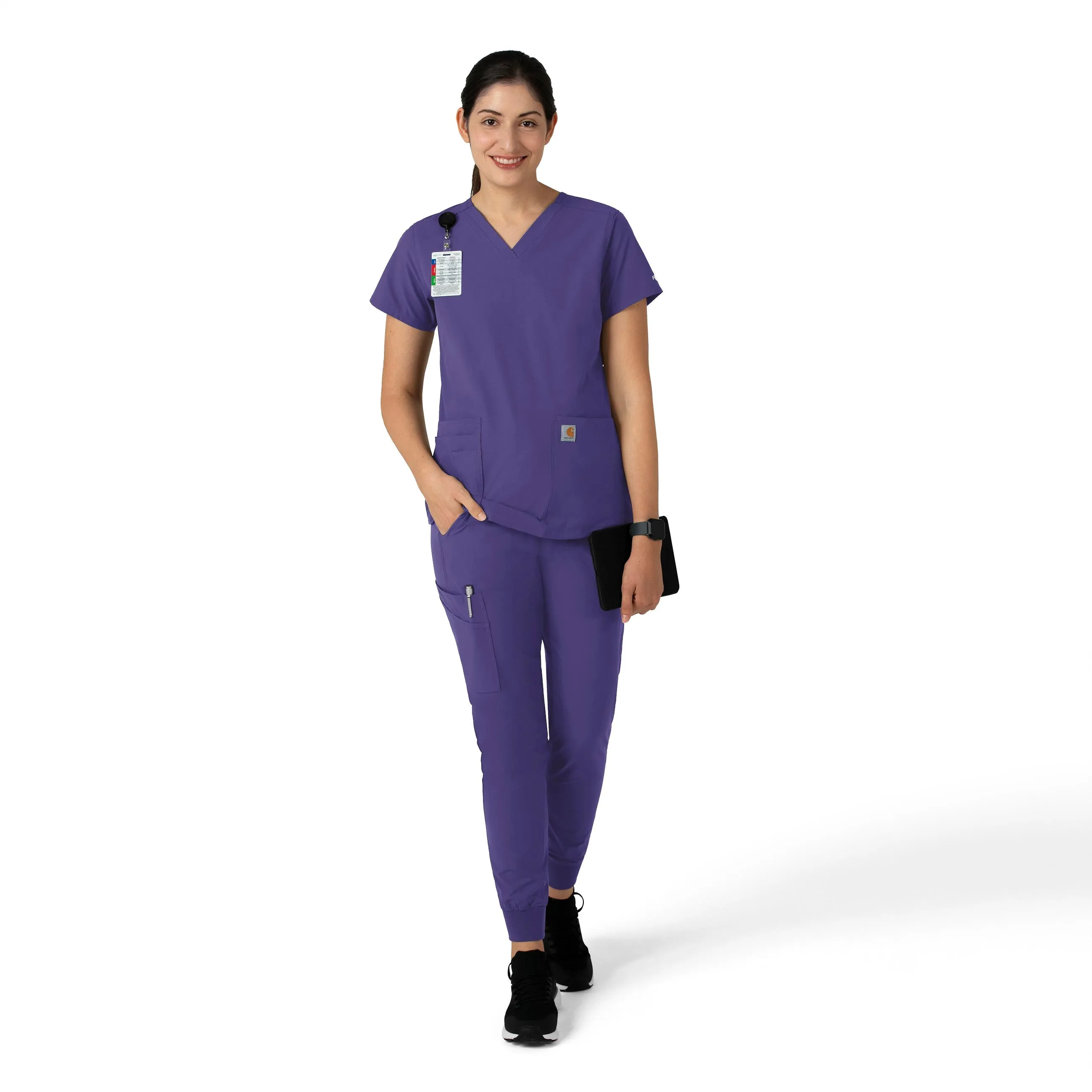 Force Essentials C51113 Jogger Scrub Pants Grape