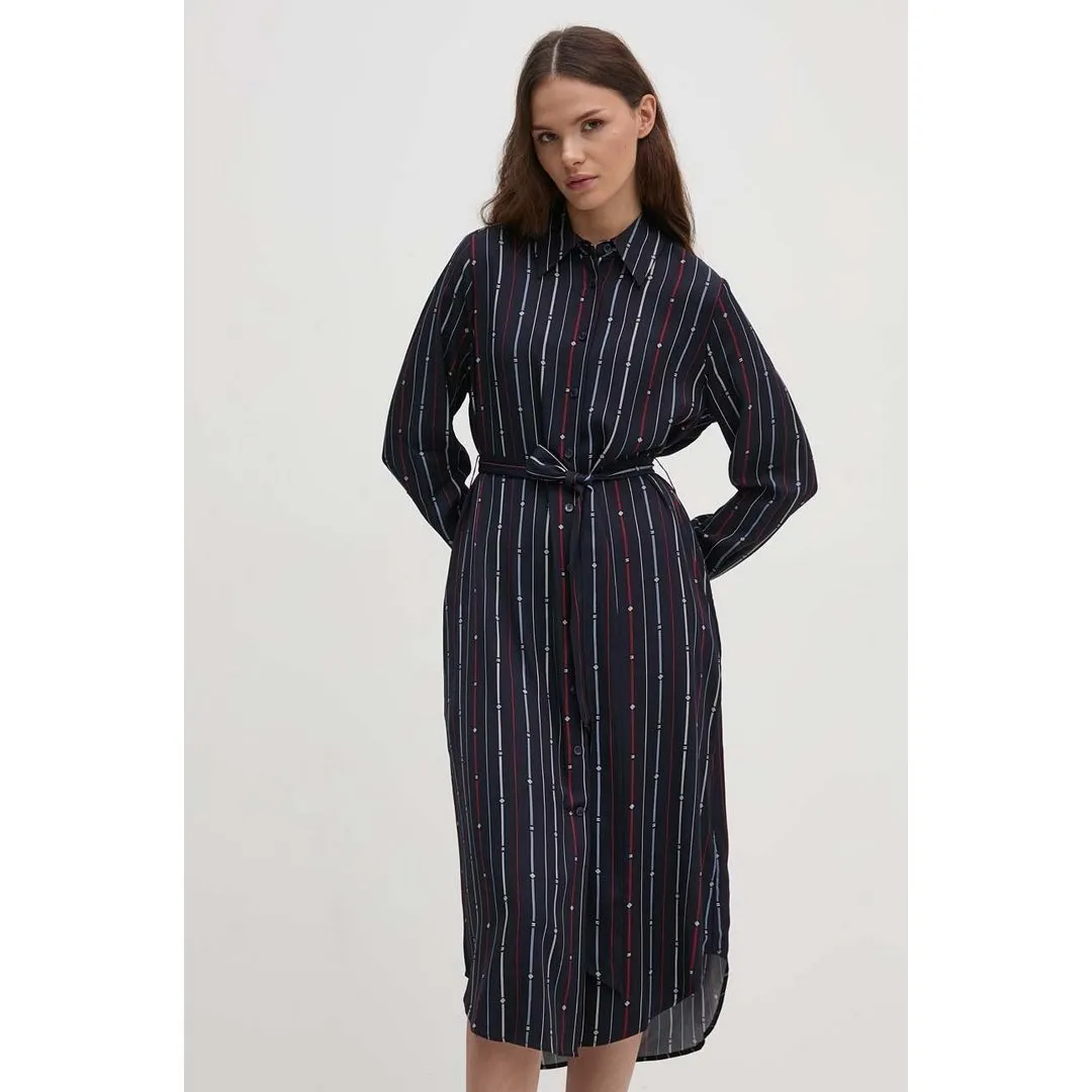 Foulard Knee Shirtdress