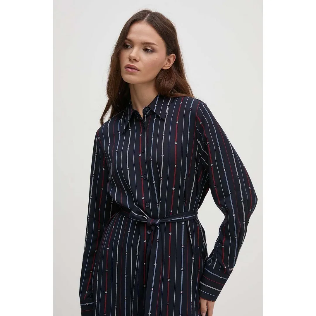 Foulard Knee Shirtdress