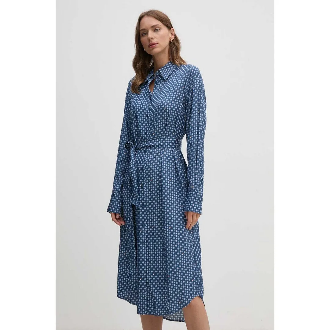 Foulard Knee Shirtdress